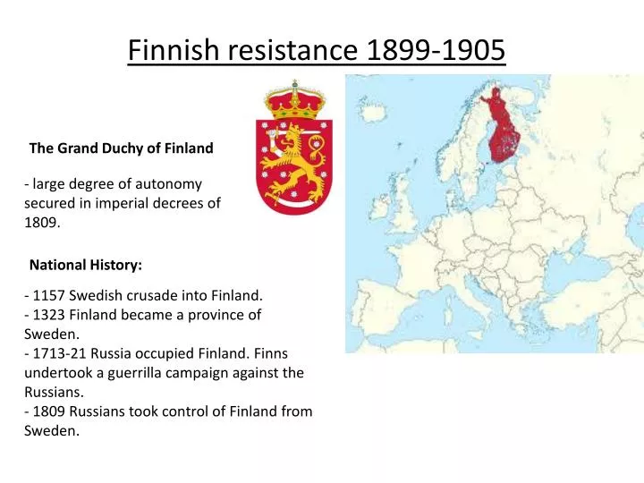 finnish resistance 1899 1905