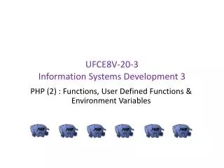 UFCE8V-20-3 Information Systems Development 3