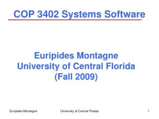 COP 3402 Systems Software