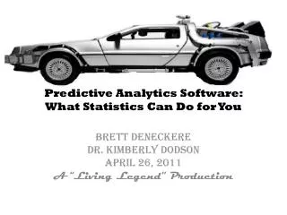 Predictive Analytics Software: What Statistics Can Do for You