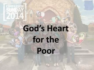God’s Heart for the Poor