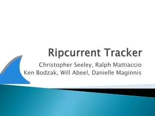 Ripcurrent Tracker