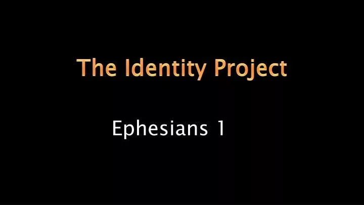 the identity project
