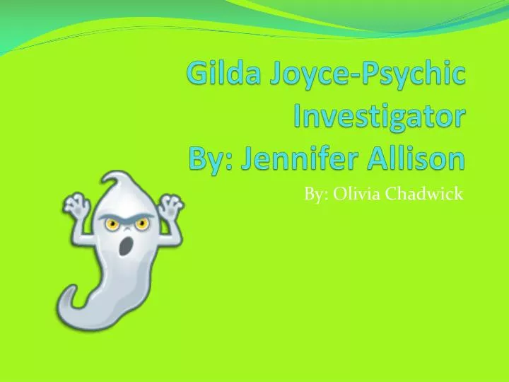 gilda joyce psychic investigator by jennifer allison