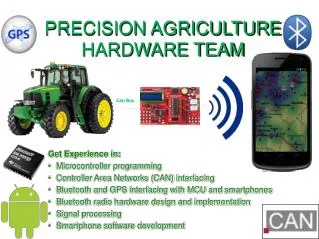 Precision Agriculture hardware team