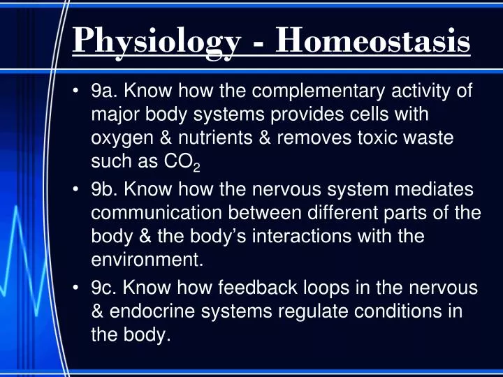 physiology homeostasis