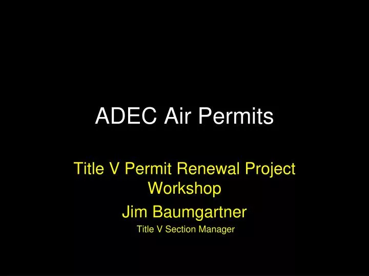 adec air permits