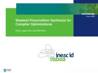 Weakest Precondition Synthesis for Compiler Optimizations