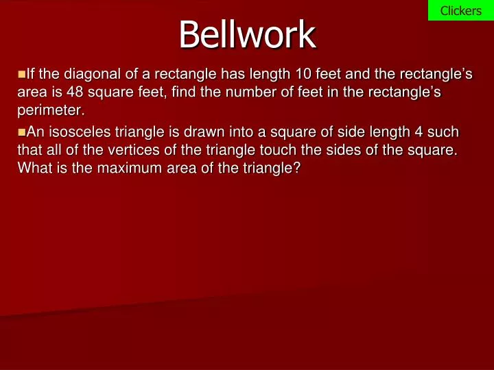 bellwork