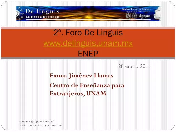 2 foro de linguis www delinguis unam mx enep
