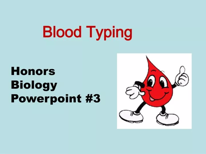 blood typing