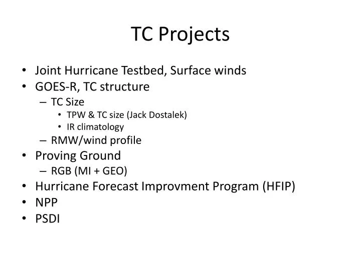 tc projects