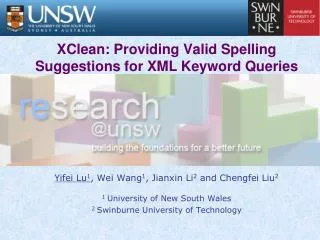 XClean: Providing Valid Spelling Suggestions for XML Keyword Queries