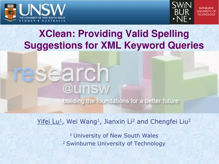 xclean providing valid spelling suggestions for xml keyword queries