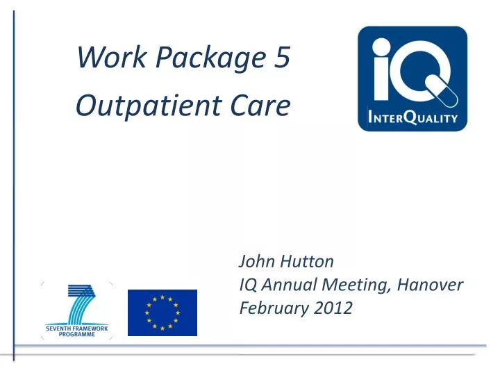 work package 5 outpatient care