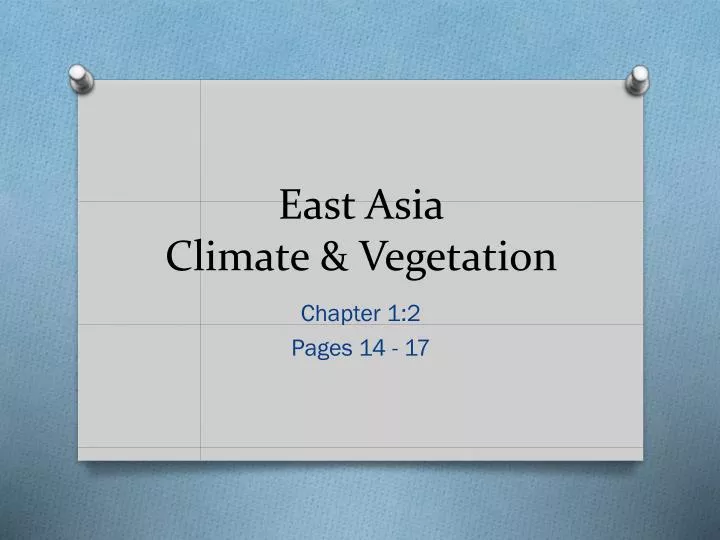 east asia climate vegetation