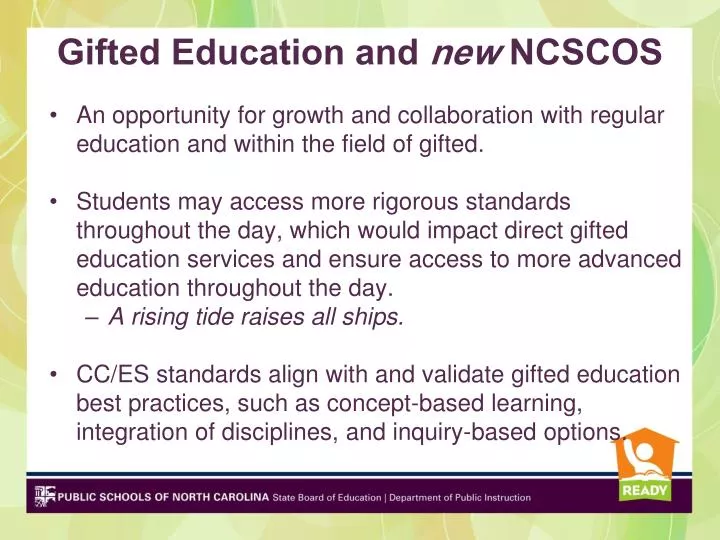 gifted education and new ncscos
