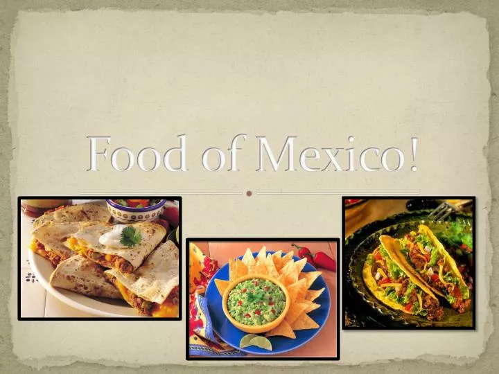 food of mexico