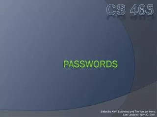 PasswordS