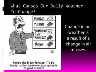 What Causes Our Daily Weather To Change?