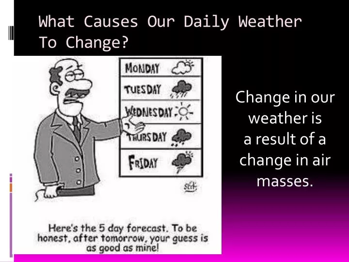 what causes our daily weather to change