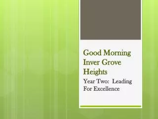 Good Morning Inver Grove Heights