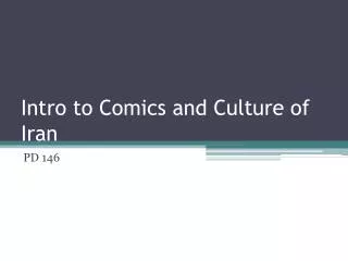 Intro to Comics and Culture of Iran
