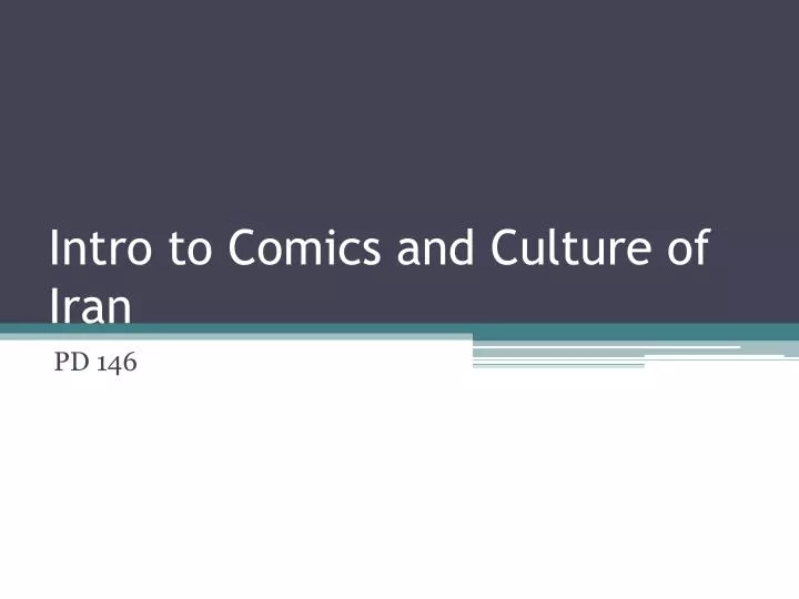 intro to comics and culture of iran