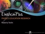 Physics Education research - slide 1
