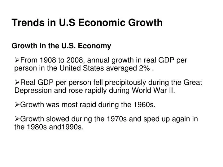 trends in u s economic growth
