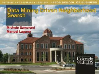 Data Mining Driven Neighborhood Search