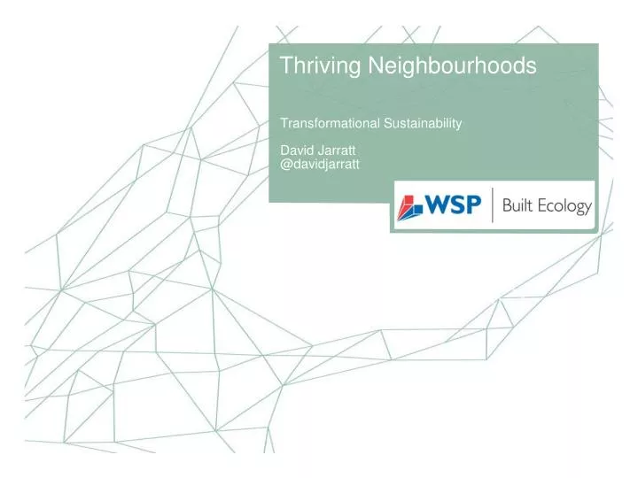 thriving neighbourhoods