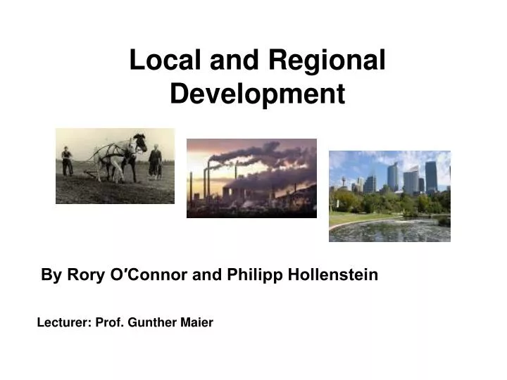 local and regional development