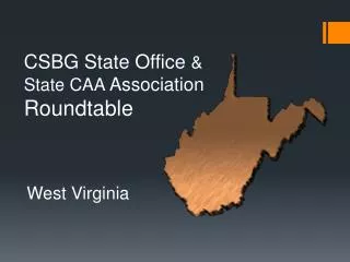 CSBG State Office &amp; State CAA Association Roundtable