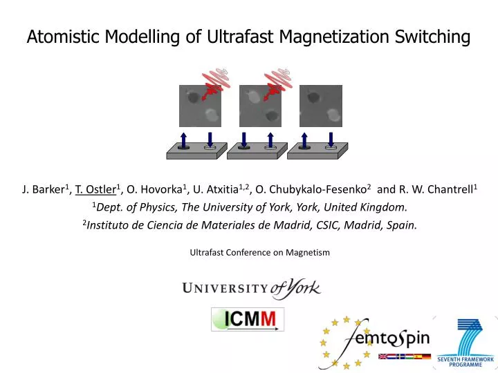 atomistic modelling of ultrafast magnetization switching