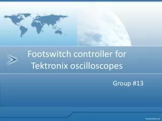 Footswitch controller for Tektronix oscilloscopes