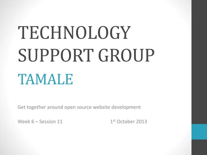 technology support group tamale