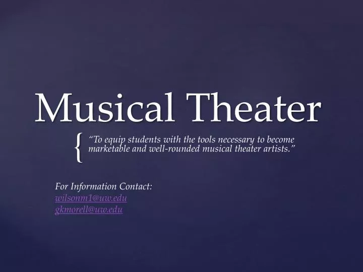 musical theater