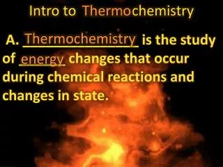 Intro to chemistry