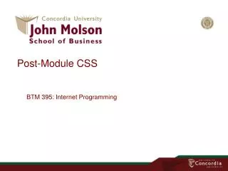 Post-Module CSS