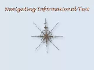 Navigating Informational Text