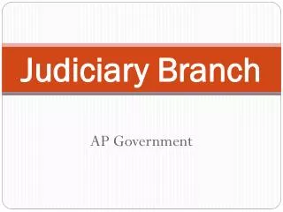 Judiciary Branch
