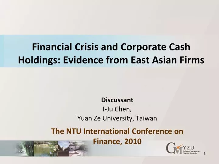 financial crisis and corporate cash holdings evidence from east asian firms