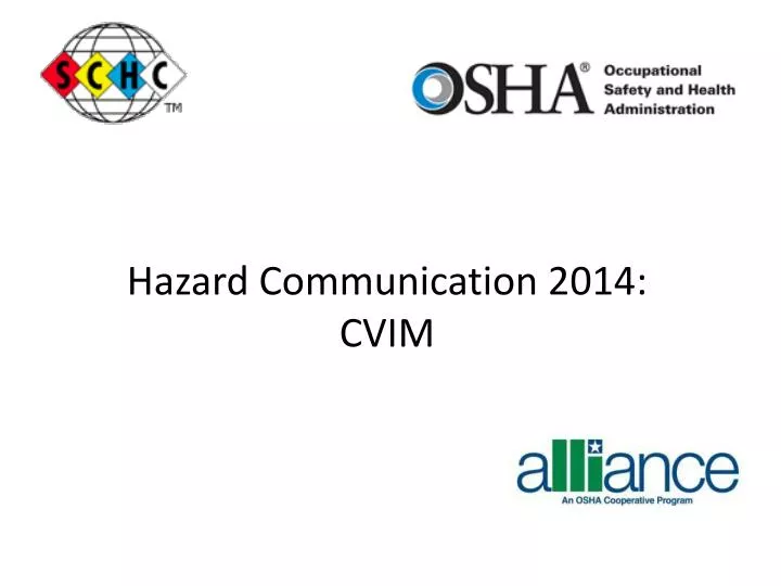 hazard communication 2014 cvim