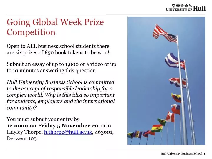 going global week prize competition
