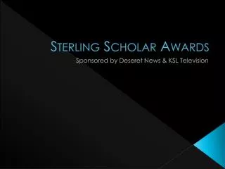 Sterling Scholar Awards