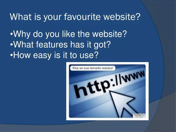 what is your favourite website