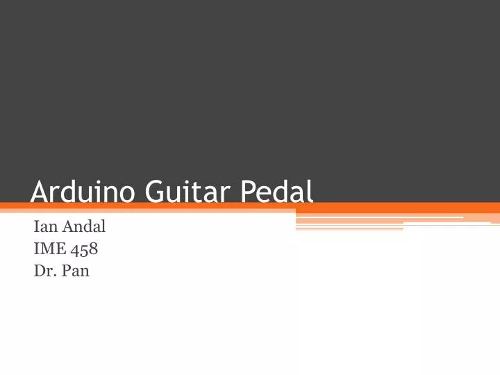 arduino guitar pedal