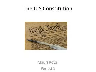 The U.S Constitution