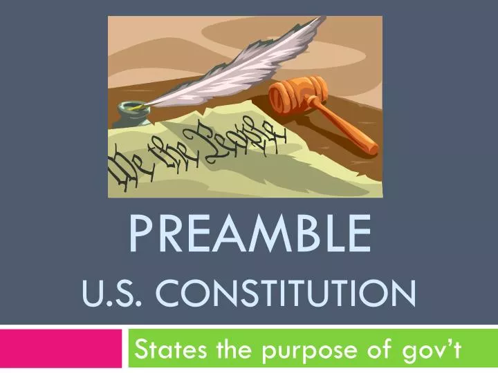 preamble u s constitution